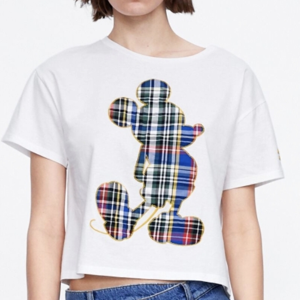 Zara Disney Mickey Tee T Shirt Collaboration M med